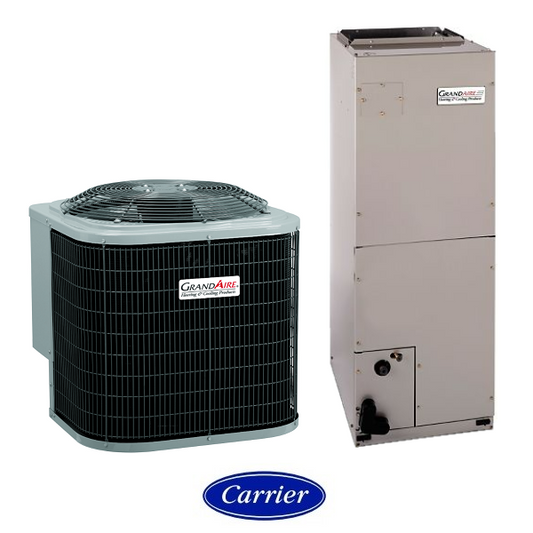 GrandAire - Carrier 2 Ton Air Conditioning System - 15.5 Seer2 - 16.5 Seer - W4A5S24 - WBHL24